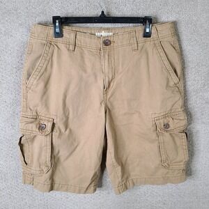 Urban‎ Pipeline Cargo Shorts Mens 36 Tan Cotton Outdoor Casual Utility Preppy